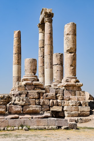the ruins of the ancient city of palmyran