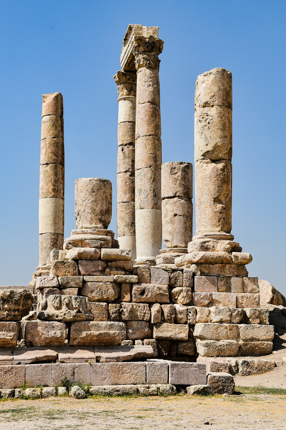 the ruins of the ancient city of palmyran