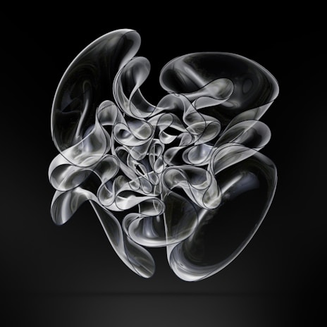 A conceptual art piece inspired by classical closed bosonic string theory with flowing lines.