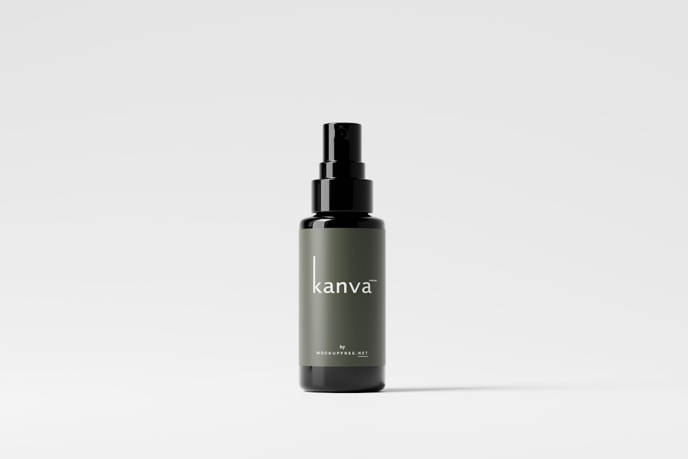 a bottle of kanva on a white background
