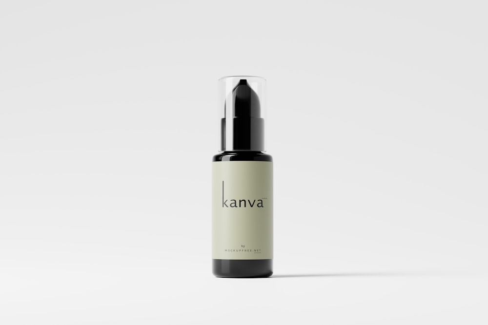 a bottle of kanva on a white background