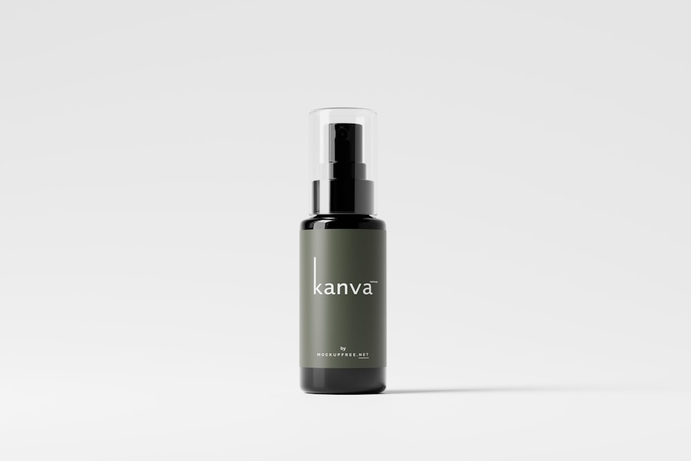 a bottle of kanva on a white background