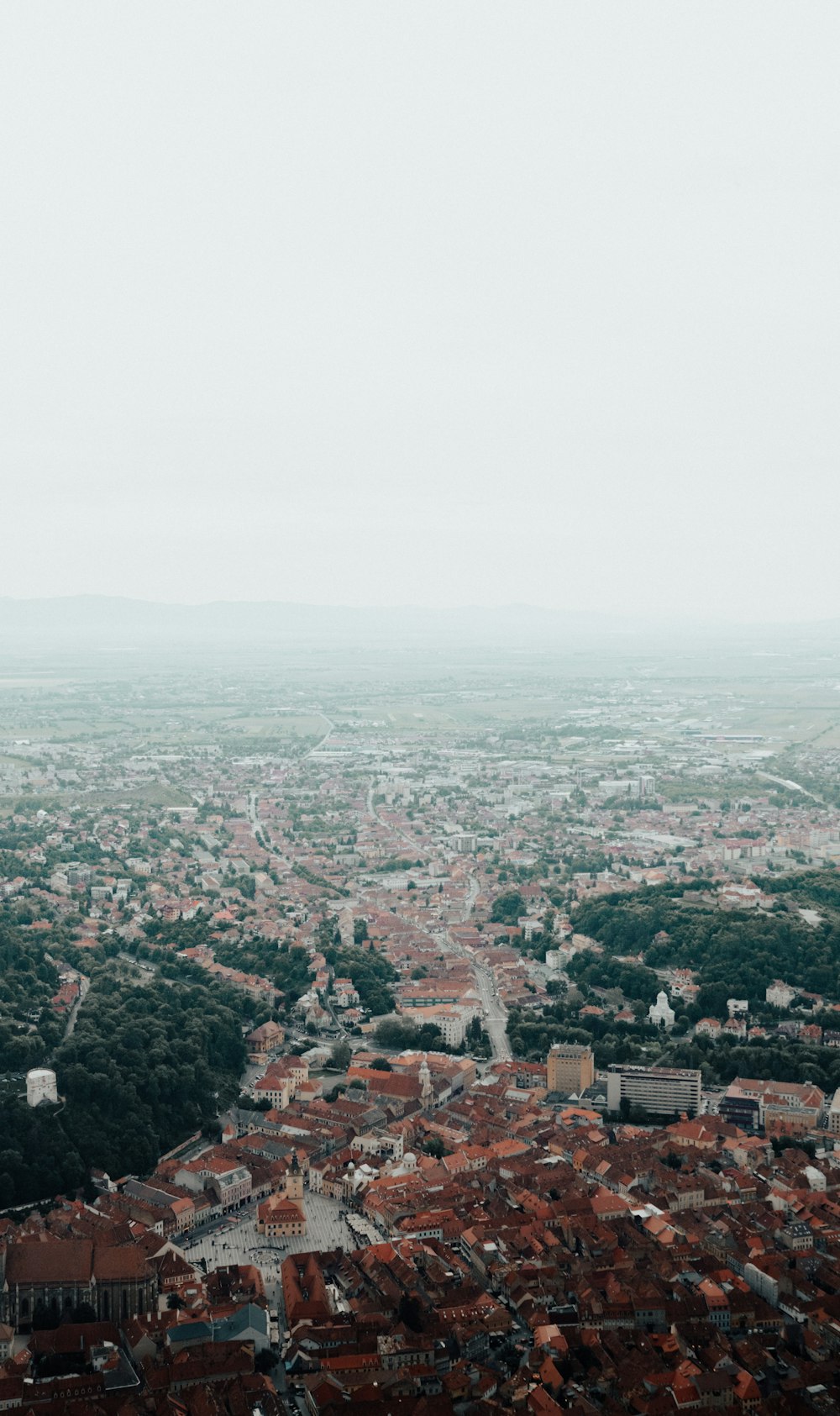 a view of a city from a high point of view