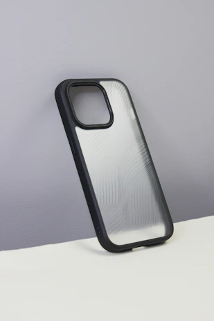 Front view of the Voltek case showcasing its smooth finish and precise fit on an iPhone.