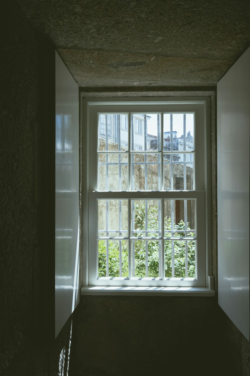 a window in a building with a view of the outside