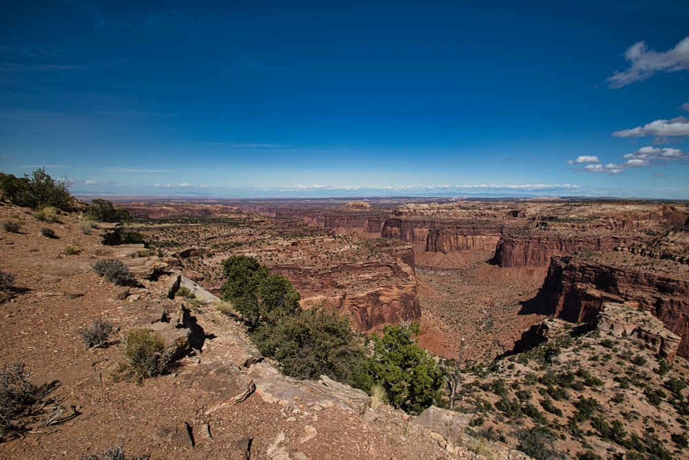 a scenic view of the canyons and canyons in the desert