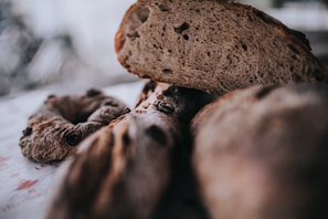 A close-up of ingredients used in bread-making.