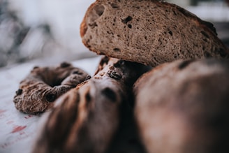 A close-up of ingredients used in bread-making.