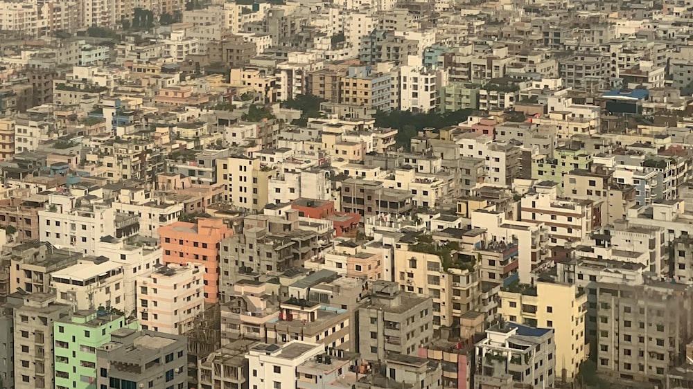 a large city filled with lots of tall buildings