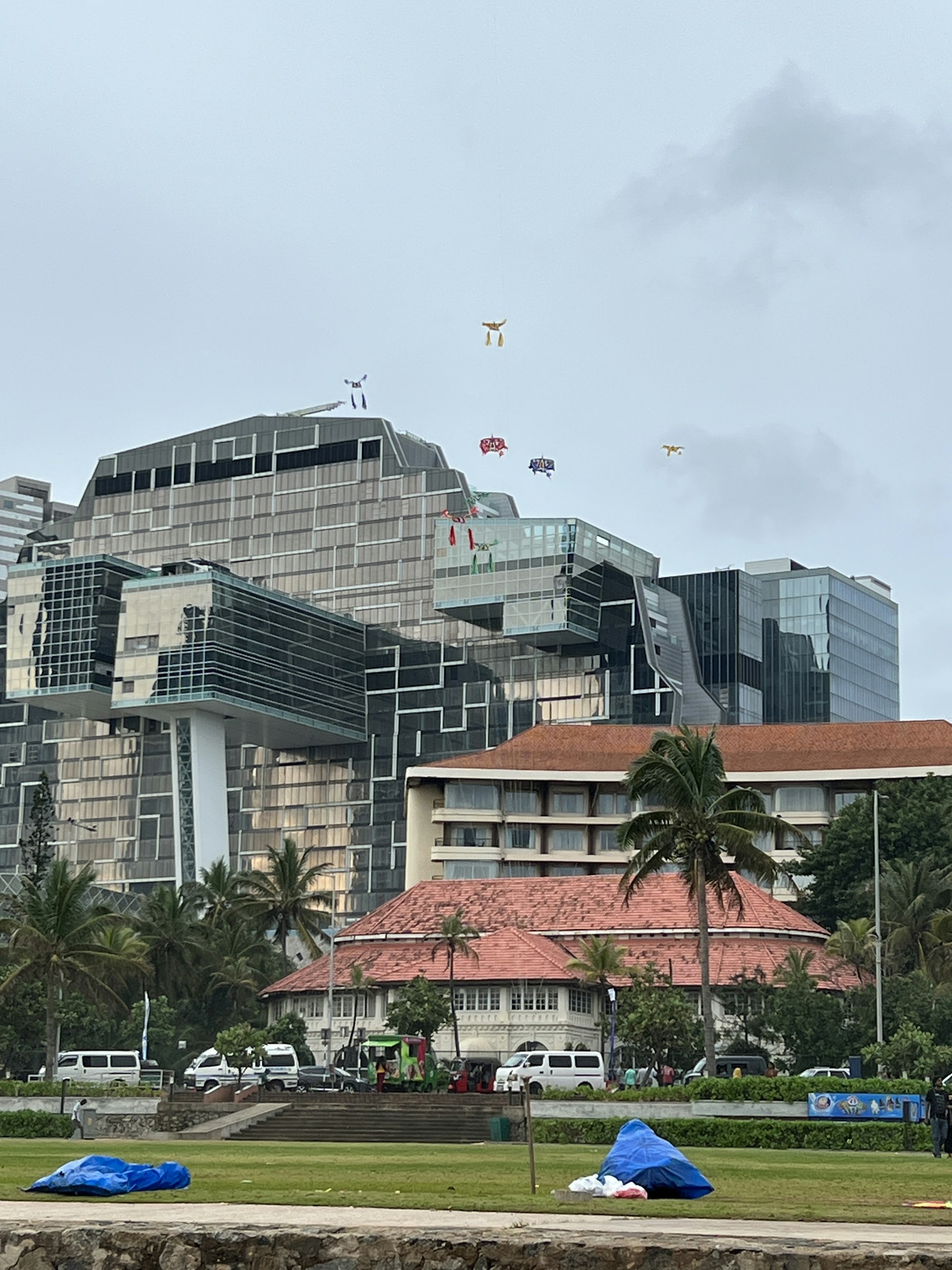 a view of a city with a lot of tall buildings