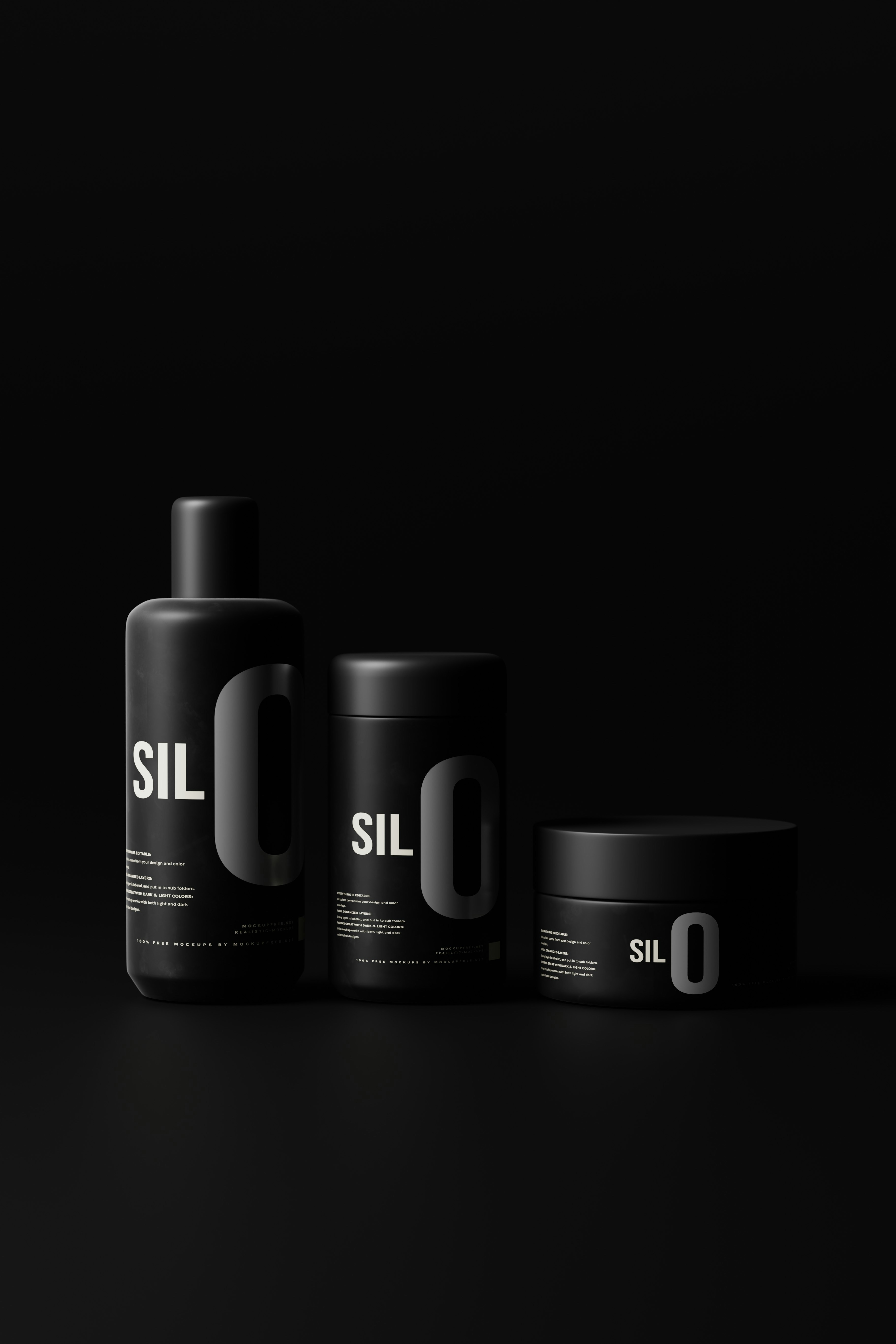 a bottle of silo sits next to a container of silo