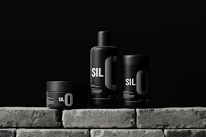 Lifestyle products showcased with clean lines and silver-gray tones.