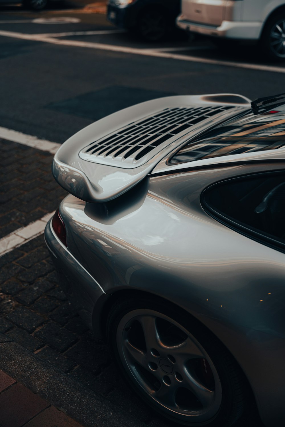 a car parked on the side of the road