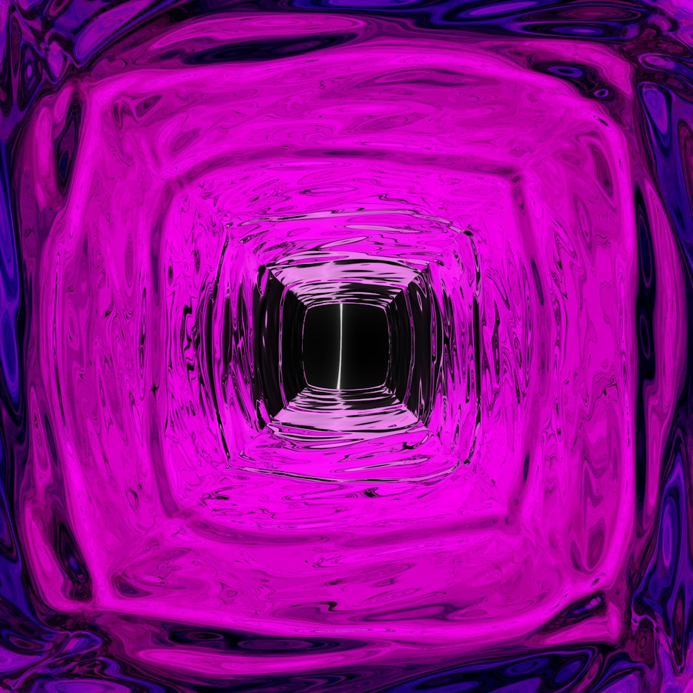 an abstract purple and black background with a square in the center