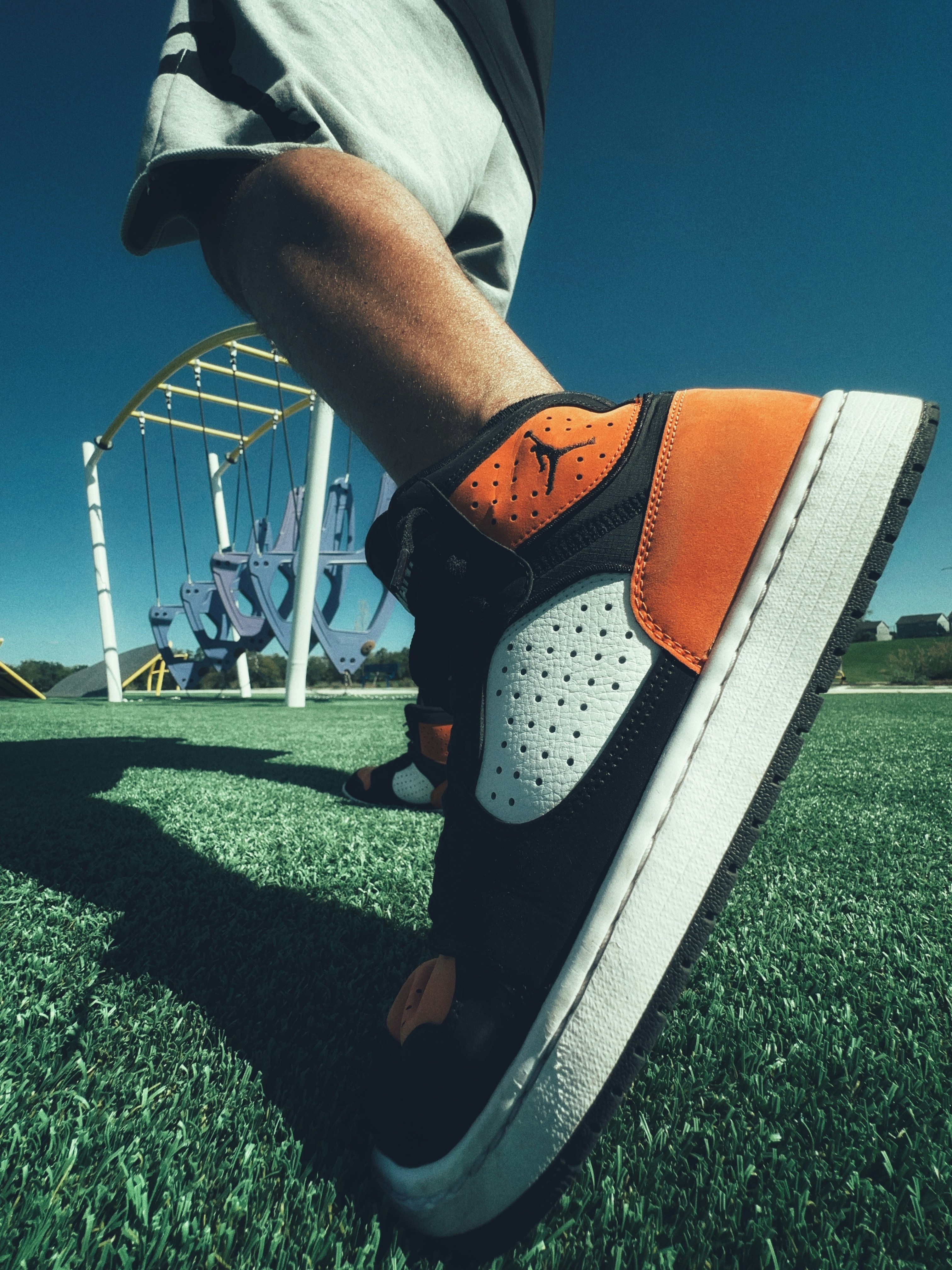 Shoe photoshoot - low-angle