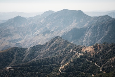 A scenic view of a mountain road in South America.