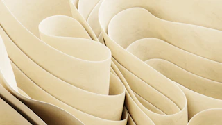 a close up of a bunch of white paper