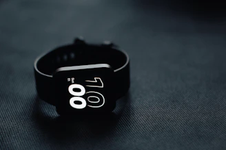 a close up of a watch on a table