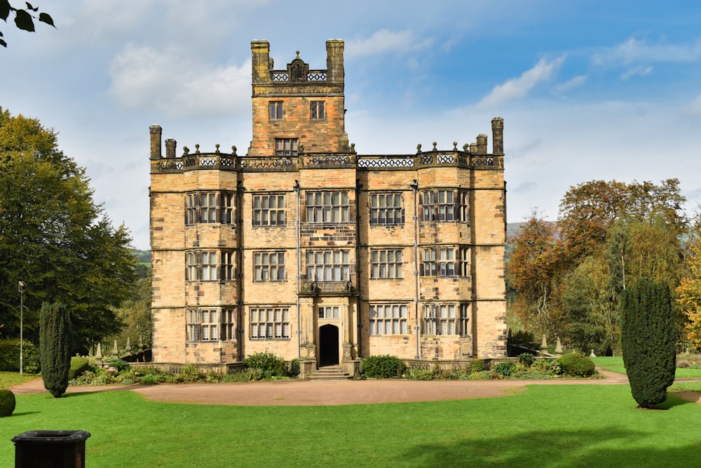 a large building with a clock tower on top of it