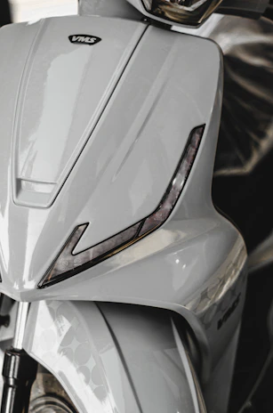 High-resolution shot of the scooter’s electric motor and battery pack emphasizing modern tech.
