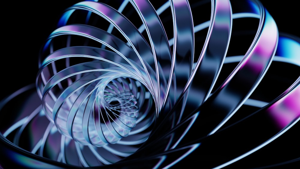 a computer generated image of a spiral design