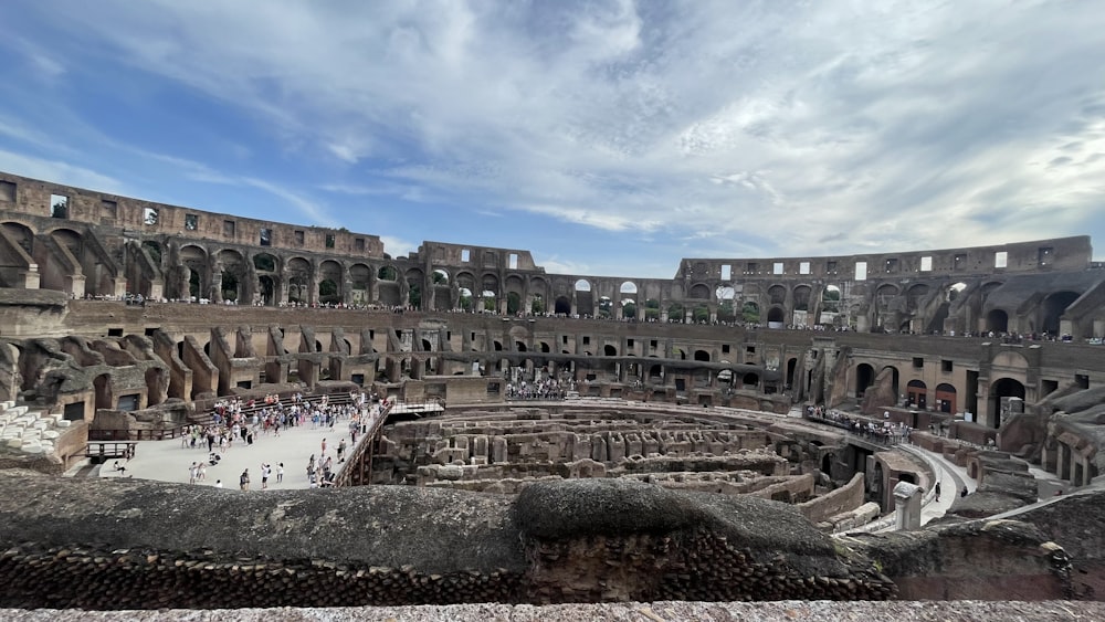 the interior of the colossion of the roman colossion