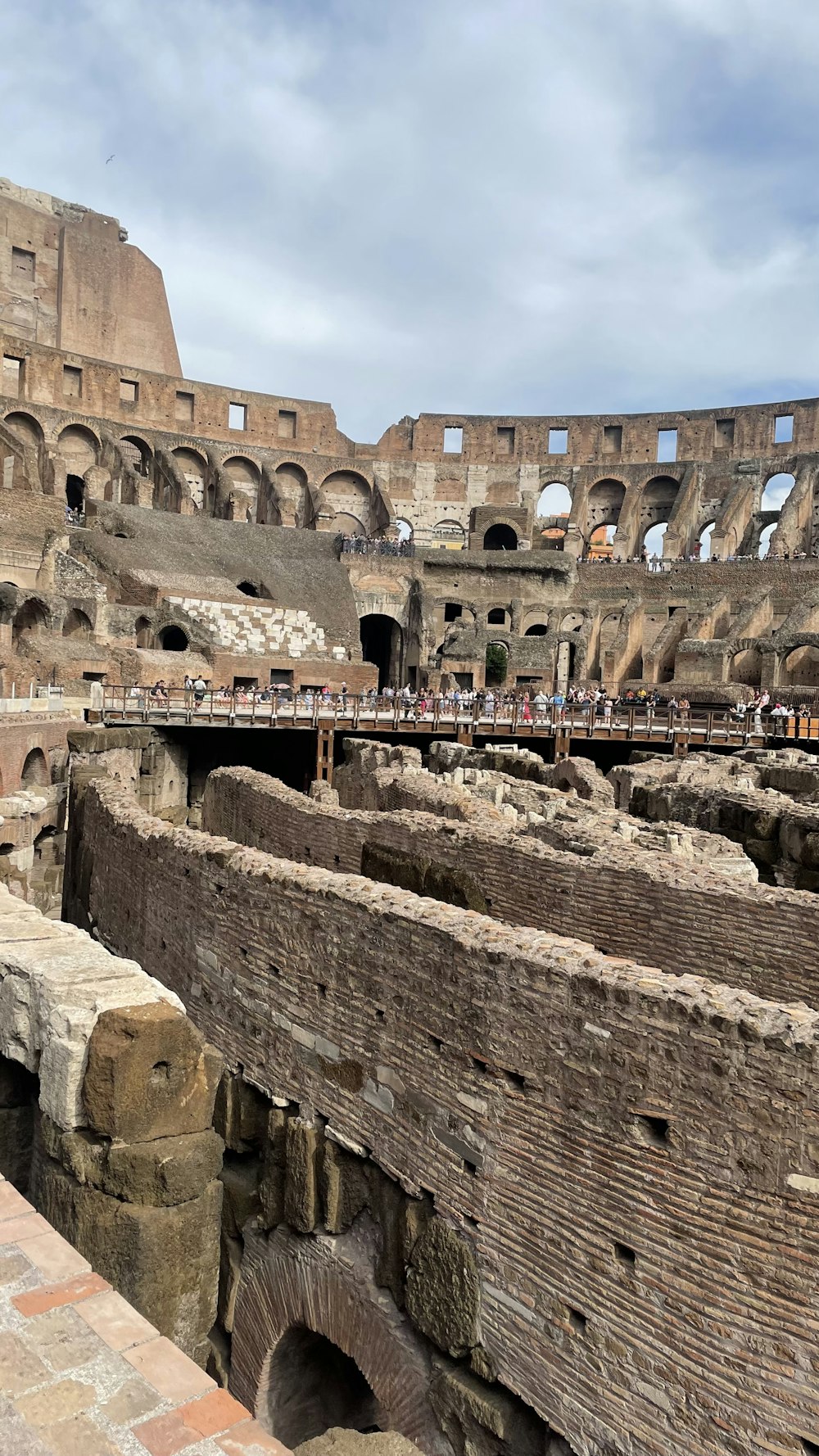 the interior of an ancient roman amphit