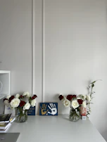 Personalized 3D printed keepsakes arranged on a table for a special event.