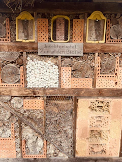 a wall with a bunch of different items on it