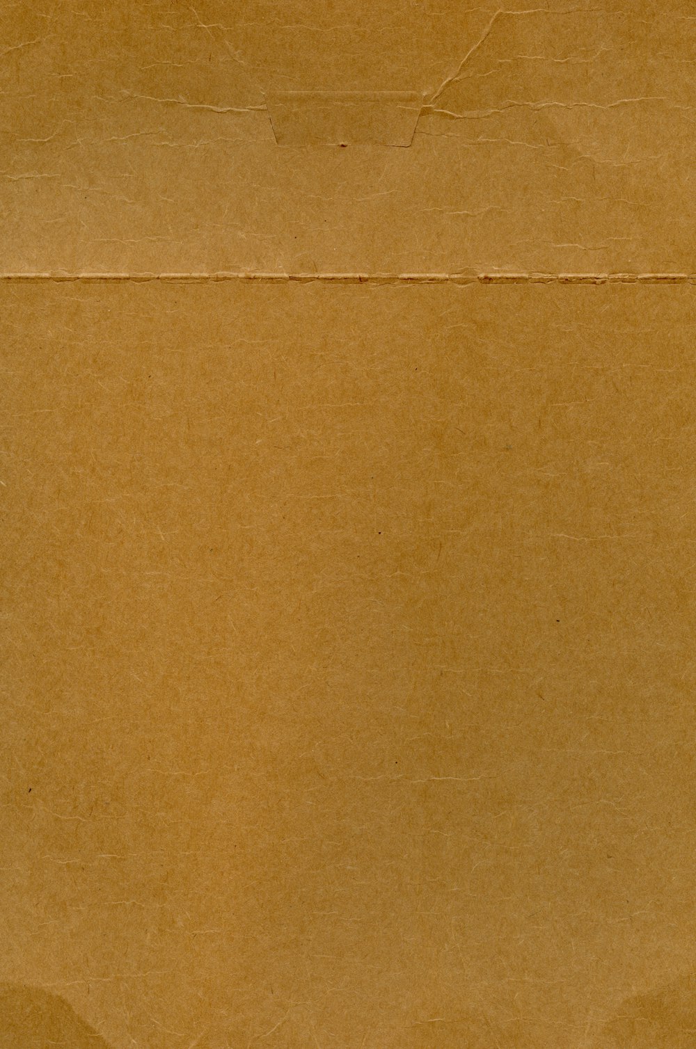 a piece of brown paper that has been torn off