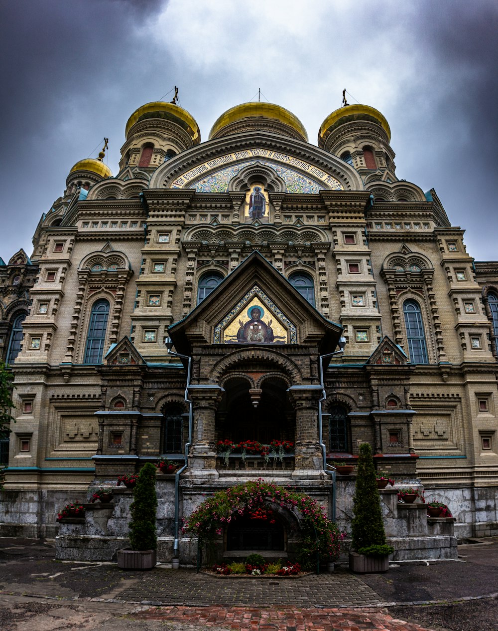 a large building with a clock on the top of it