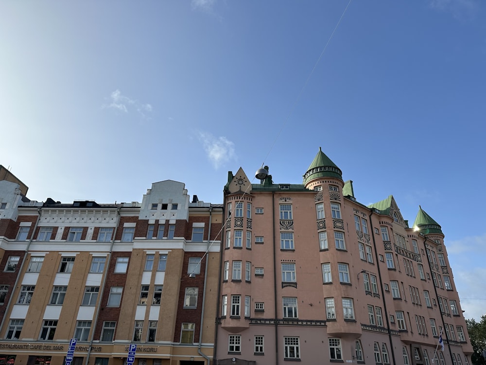 a large building with a clock on the top of it