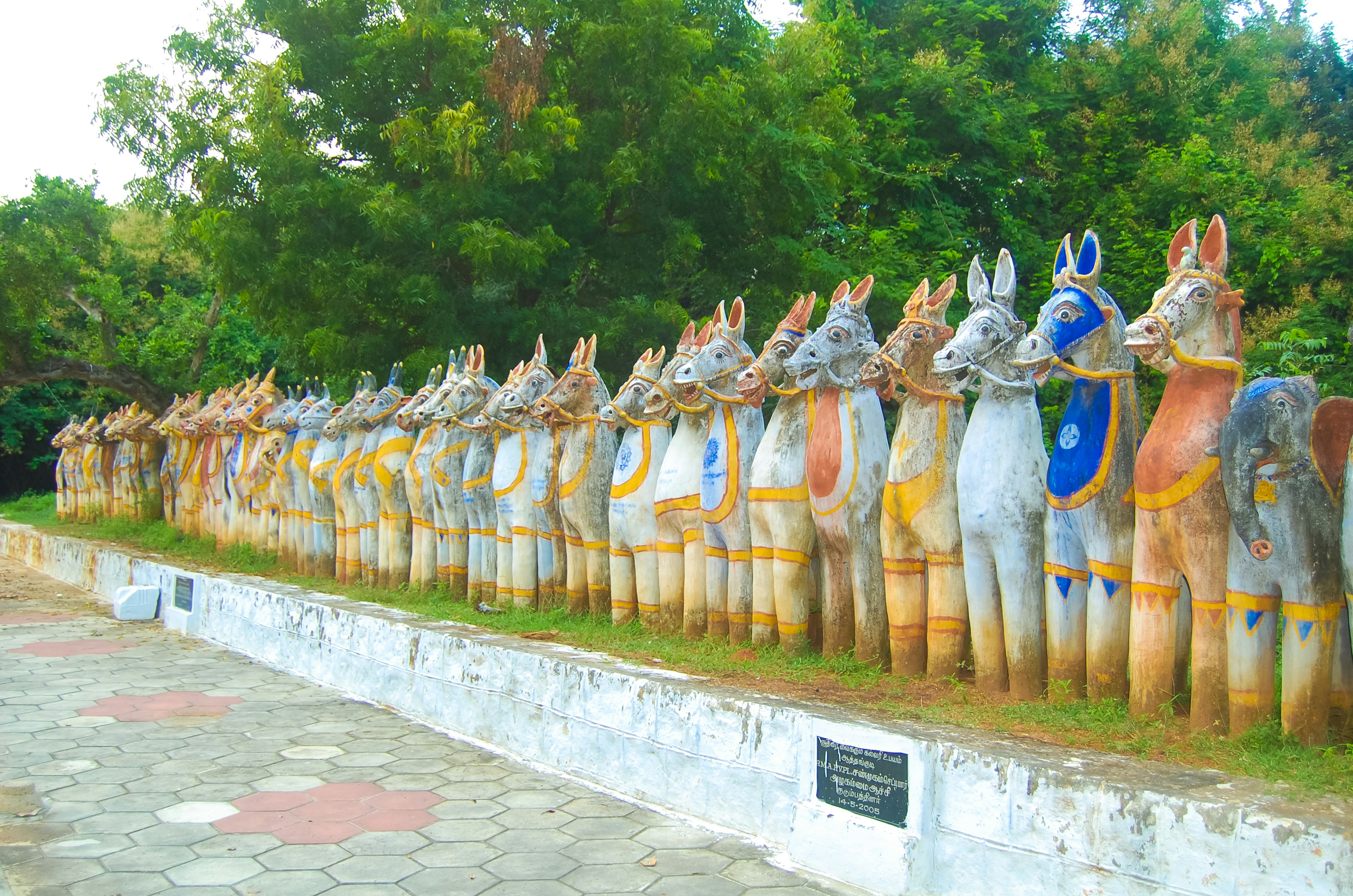 Karaikudi, India - village god