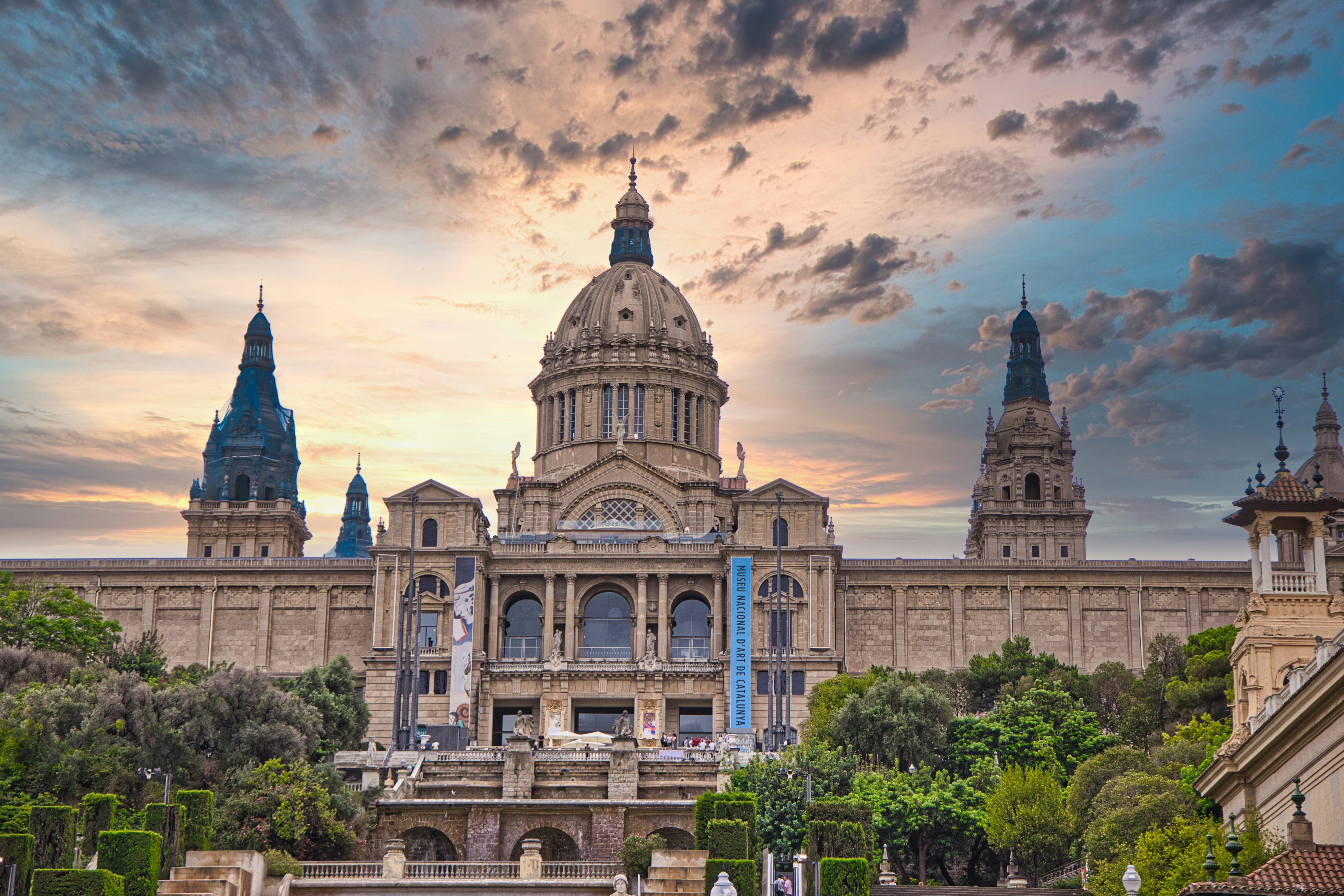 a large building with a clock tower on top of it