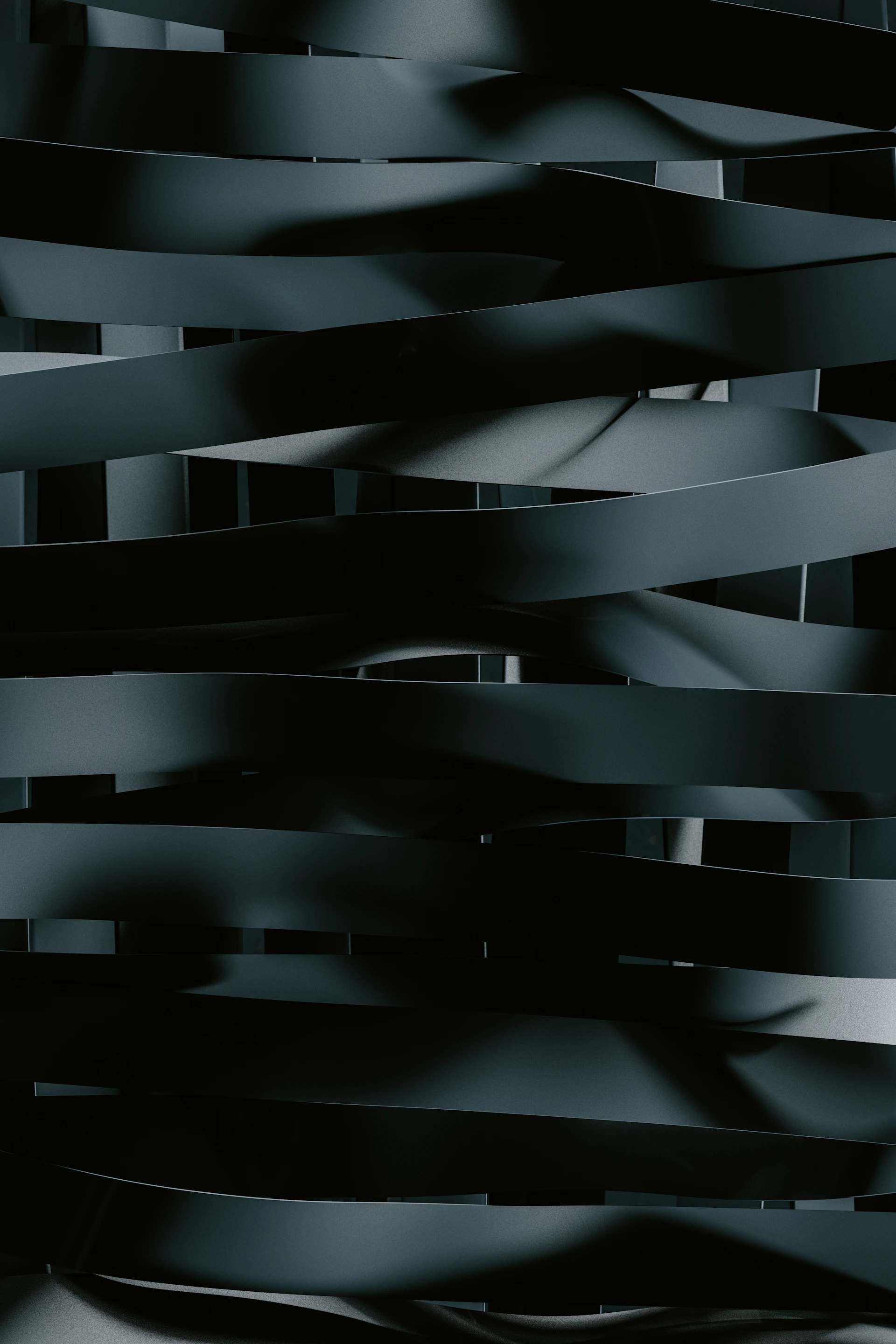 a black and white photo of a bunch of lines