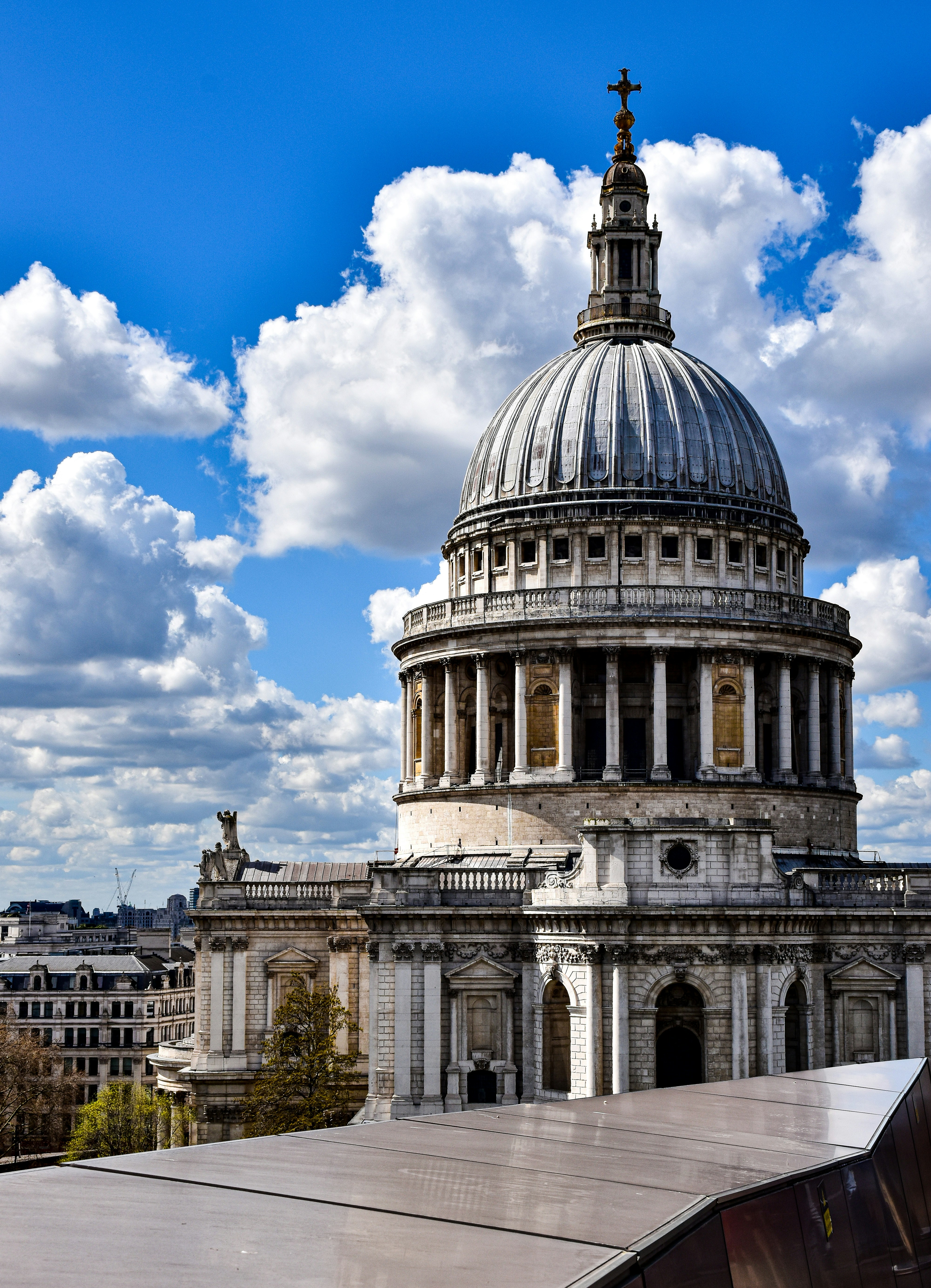 the dome of the building has a cross on it