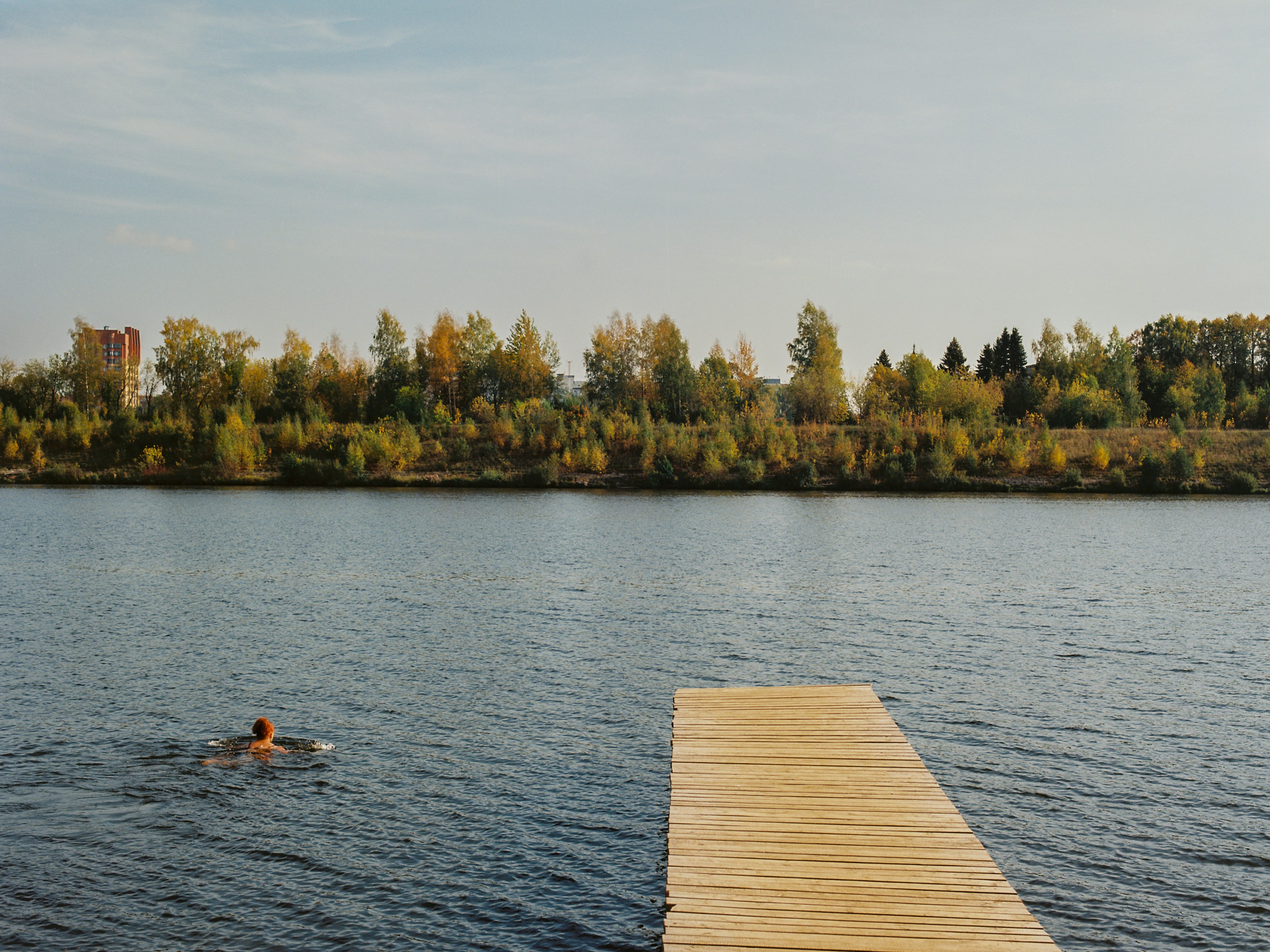 Swimming at Clear Lake