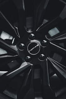 A stunning aluminum wheel showcasing a sleek design.