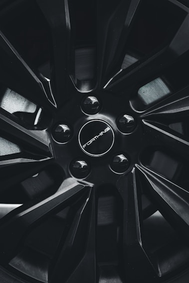A stunning aluminum wheel showcasing a sleek design.