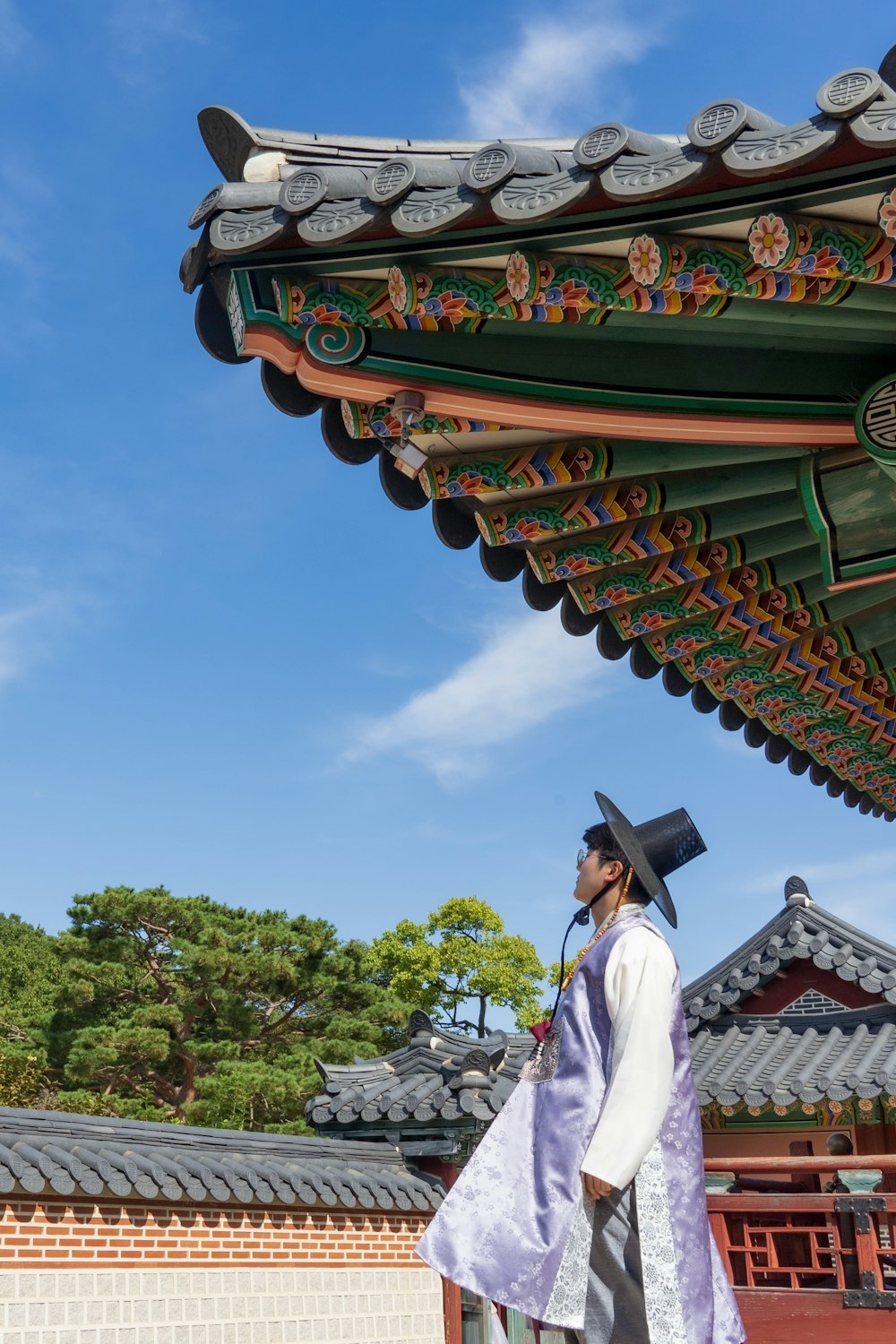 a man dressed in a traditional chinese costume