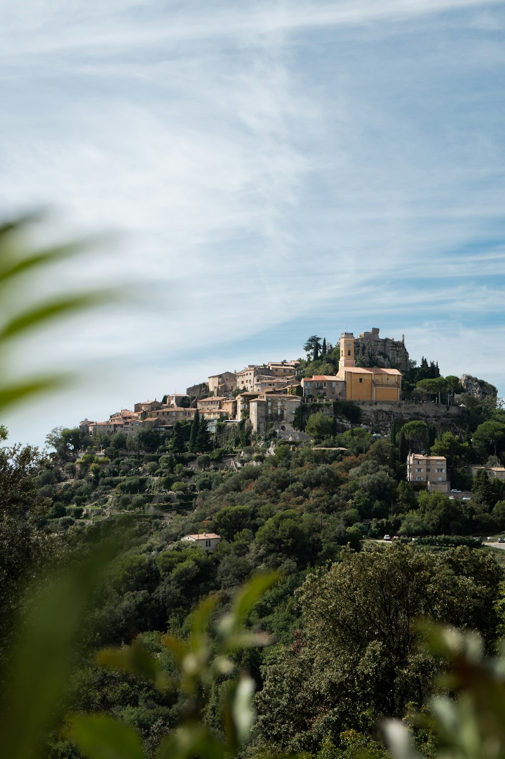 a small village on top of a hill