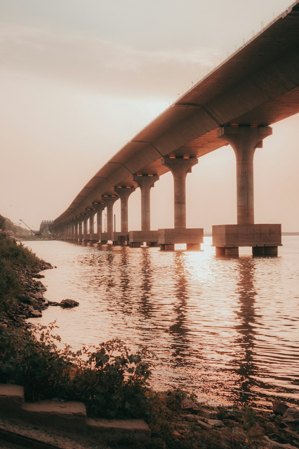 a large bridge over a body of water