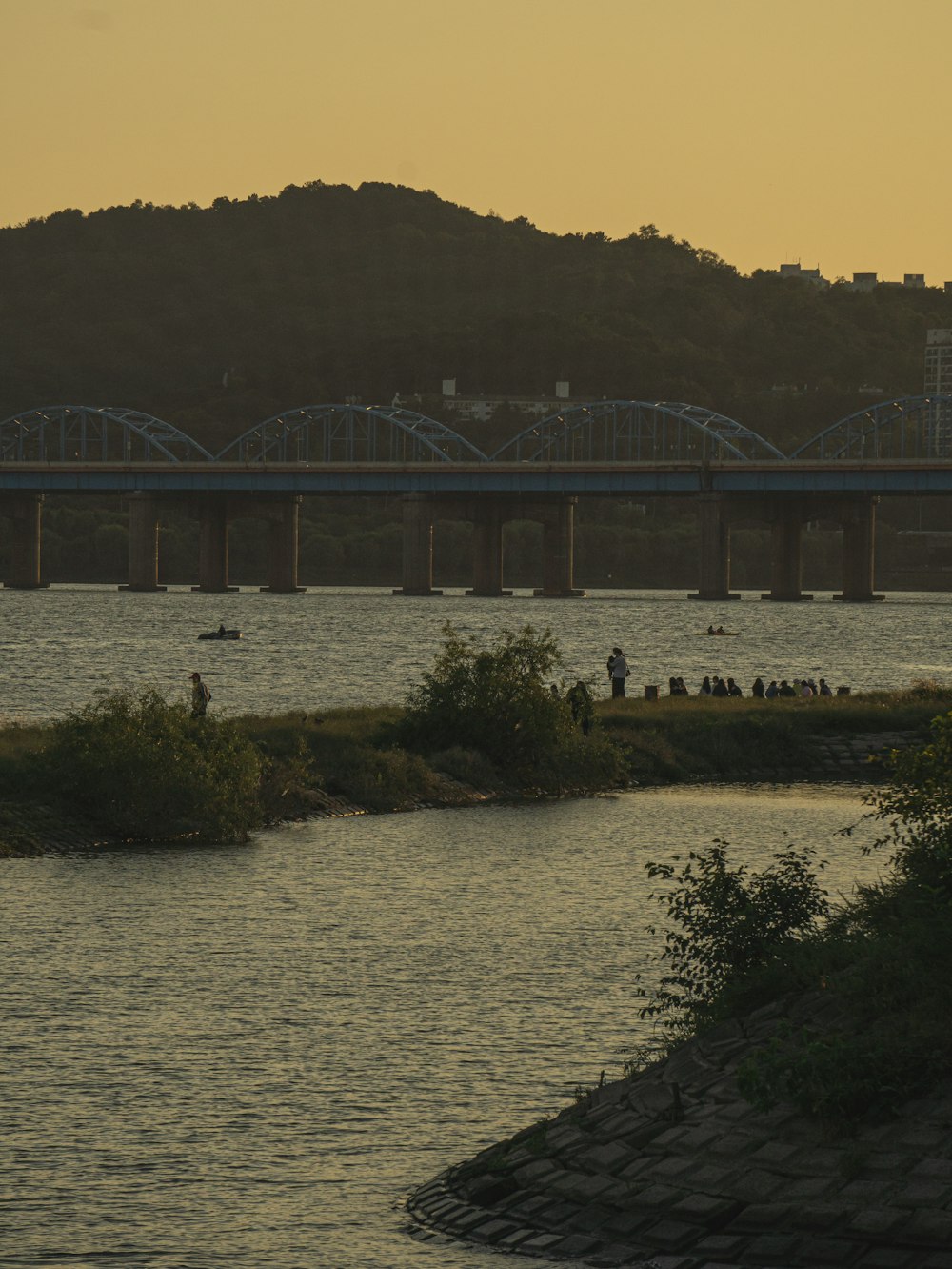 a large bridge over a large body of water