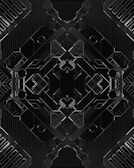 Geometric motifs showcasing modern tech accessories.