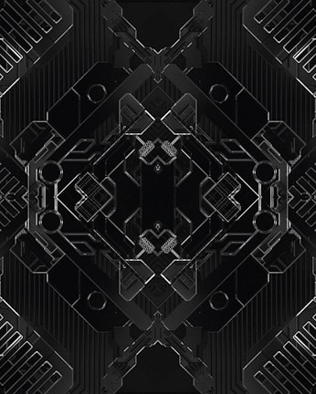 Geometric motifs showcasing modern tech accessories.