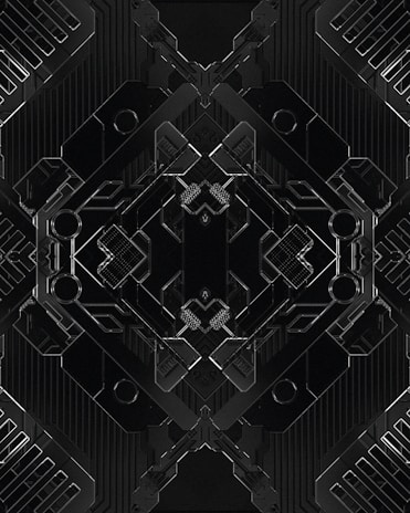 Close-up of a modern geometric pattern in black and white, perfect for urban-themed digital downloads.