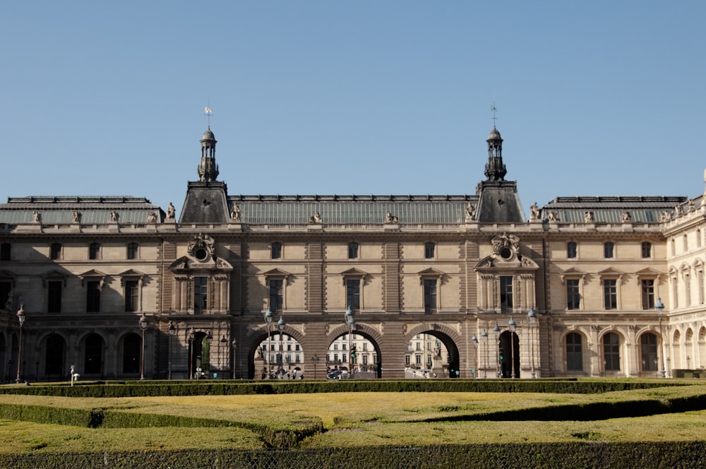 a large building with a clock tower on top of it