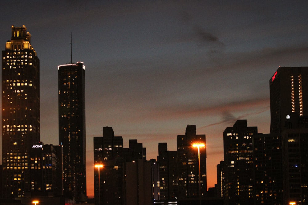 a view of a city at night from across the water