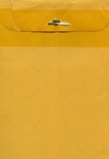 A large brown envelope with a metal clasp closure at the top. The envelope appears to be made of kraft paper with visible creases and texture.