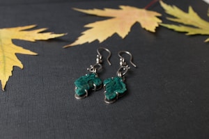 Leaf Gem Earrings
